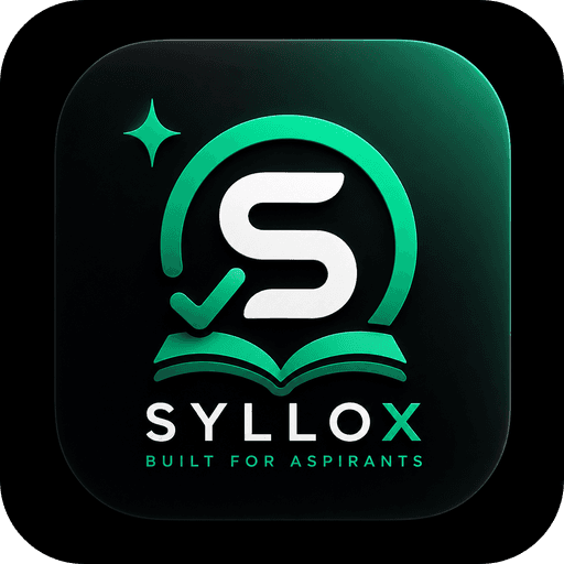 Official Syllox logo — Built for Aspirants